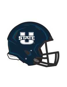 STICKER FOOTBALL HELMET WITH USTATE LOGO